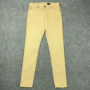 Adriano Goldschmied Jeans Womens 28 Tan‎ High Rise Farrah Skinny Ankle Denim AG
